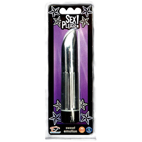 Серебристый мини-вибратор Topco Sales Sex Please! Sweet Emotion Vibe 2100100 (12,7 см)