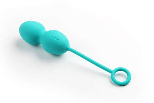 Набор зелёных вагинальных шариков со смещённым центром тяжести мятного цвета Svakom Nova Ball SSYB-GRN