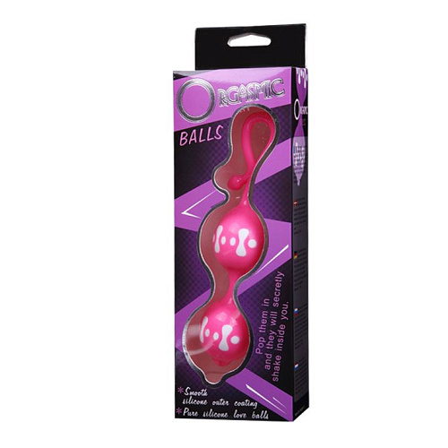 Розовые вагинальные шарики с узором Baile Orgasmic BI-014049-5-0101S