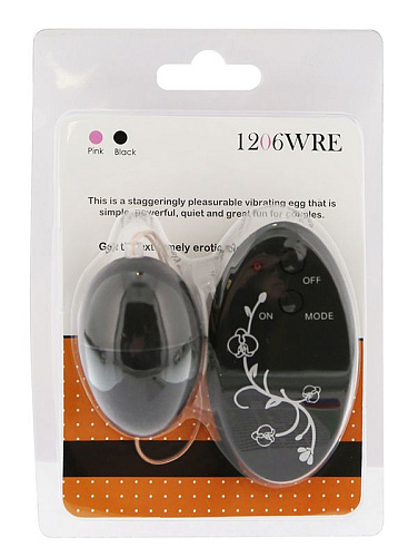 Чёрное виброяйцо на дистанционном управлении Odeco OD-1206WRE BLACK