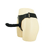 Страпон чёрного цвета на эластичных ремнях Baile Ultra Harness Karin Dildo BW-022051-0801 (16,8 см)