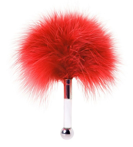 Красная пуховая щекоталка ToyFa 700027