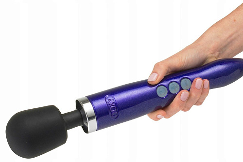 Фиолетовый вибратор Doxy Die Cast Wand Massager DOXYDCEU-PU (34 см)