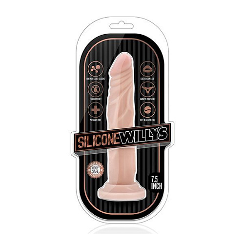 Телесный фаллоимитатор Blush Novelties 7.5 Inch Silicone Dildo BL-26513 (19 см)