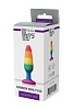 Разноцветная анальная втулка Dream Toys RAINBOW ANAL PLUG SMALL 21742 (11 см)