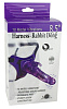 Фиолетовый страпон Howells 10 Mode Vibrations 8.5 Harness Rabbit Dong 92004Purple (19 см)