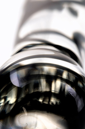 Стеклянный фаллоимитатор из прозрачного стекла со спиралями Sexus 912145