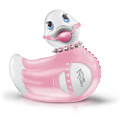 Бело-розовый вибратор-уточка Big Teaze Toys I Rub My Duckie Bondage Travel Size 10185