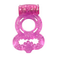 Розовое эрекционное кольцо с подхватом Lola toys Rings Treadle  0114-63Lola