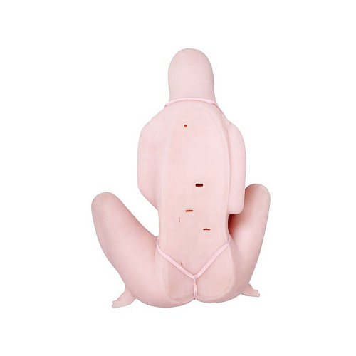 Мастурбатор телесного цвета в форме женского тела с вибрацией, ротацией и голосом Baile BM-00900T28-1002