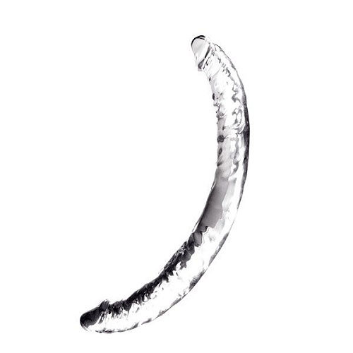 Прозрачный гелевый двусторонний фаллоимитатор Dream Toys JELLY JOY TWIN COBRA CLEAR DOUBLE DONG 21137 (36 см)