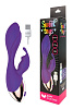 Фиолетовый вибратор с клиторальным зайчиком Bior toys ST-40162-5