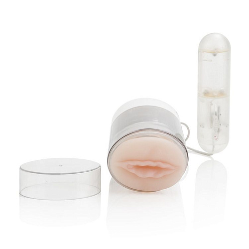 Прозорачная мастурбатор-вагина с поступательным движением California Exotic Novelties Deluxe Optimum Power Pussy Power Stroker SE-0855-00-3