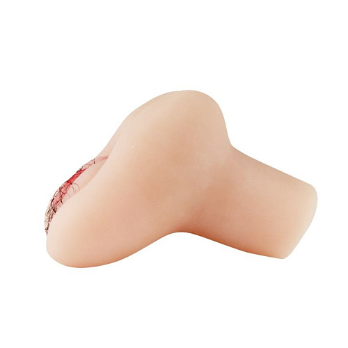 Мастурбатор вагина + анус с выносным пультом в телесном цвете Baile BM-009102-1002