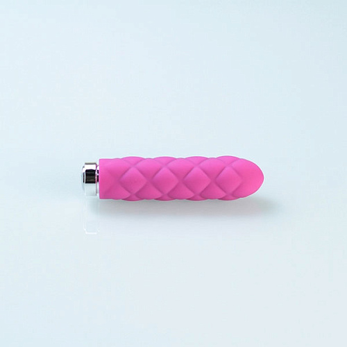 Розовый текстурированный вибромассажёр Jopen Charms Plush Raspberry Pink JO-8040-00-3