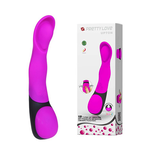 Водонепронецаемый фиолетовый вибромассажёр с технологией Air Pressure Baile BI-014273 (21 см)
