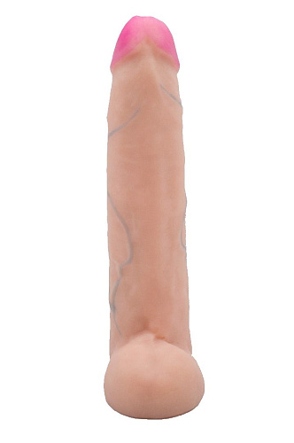 Телесный фаллоимитатор на поясе LOVETOY (А-Полимер) Harness 033003 (22,5 см)