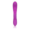 Фиолетовый вибромассажёр с щёточкой на головке California Exotic Novelties Embrace Massaging Rabbit SE-4609-25-3