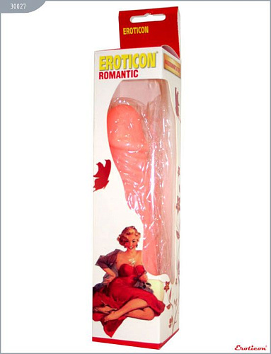 Телесный фаллоимитатор на присоске Eroticon 30027 (19,8 см)