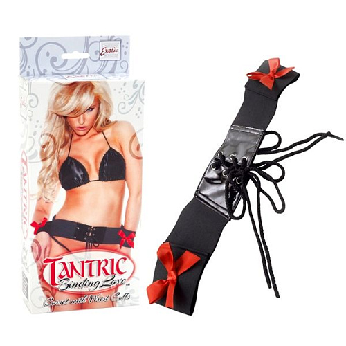 Фиксация рук к телу Tantric Binding Love Corset with Wrist Cuffs California Exotic Novelties SE-2702-15-3