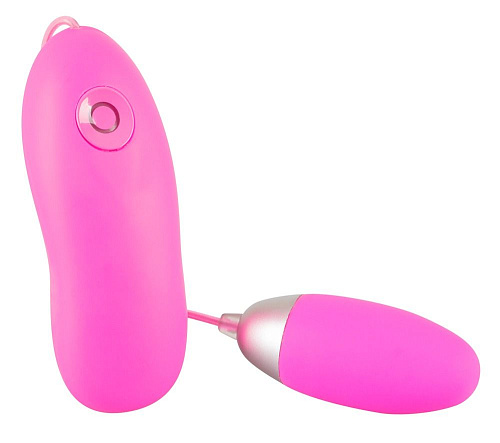 Розовое виброяичко с проводным пультом управления Orion Softie 0584223