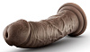 Коричневый фаллоимитатор Blush Novelties 8 Inch Cock With Suction Cup BL-12806 (20,3 см)