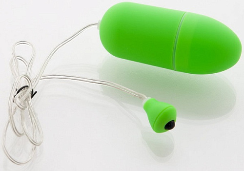 Зелёное виброяйцо Sexus Funny Five 931003-7 (8 см)