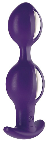 Фиолетово-белые анальные шарики Fun Factory B Balls Duo 39166 (12,5 см)