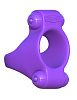 Фиолетовое эрекционное кольцо с двумя виброэлементами Pipedream Squeeze Play Couples Ring PD5808-12