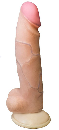 Вибромассажёр неоскин с выносным блоком телесного цвета LOVETOY (А-Полимер) REAL Standard 024613 (19 см)