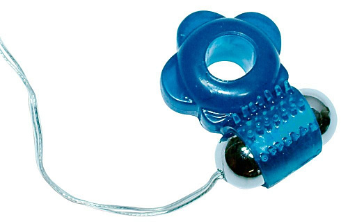 Набор из 4 синих эрекционных колец и виброэлемента с пультом Orion 0560650