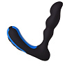 Массажёр простаты чёрно-синего цвета Erotist Second 541302