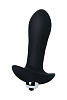 Чёрная анальная втулка с вибрацией S-HANDE DIAMON SHD-063 (10,3 см)