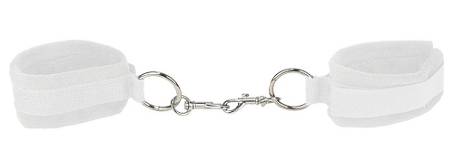 Белые наручи Shots Media BV Velcro Cuffs White OU051WHT