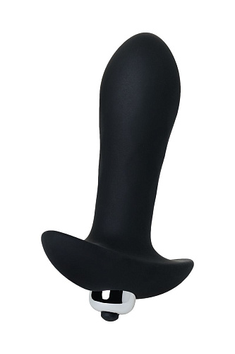 Чёрная анальная втулка с вибрацией S-HANDE DIAMON SHD-063 (10,3 см)