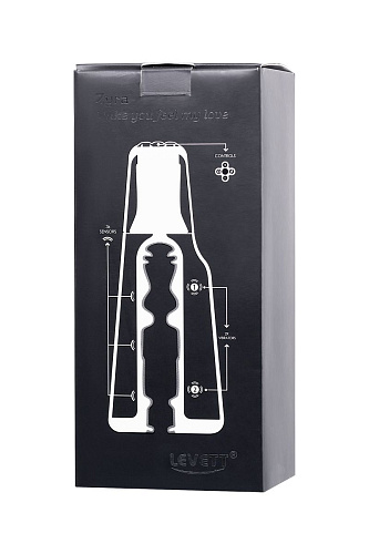 Чёрный мастурбатор с вибрацией Levett Zyra 17011