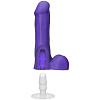 Фиолетовый фаллоимитатор на присоске Doc Johnson Icon 6 Slim Dong with Balls 0501-02-BX (16,51 см)