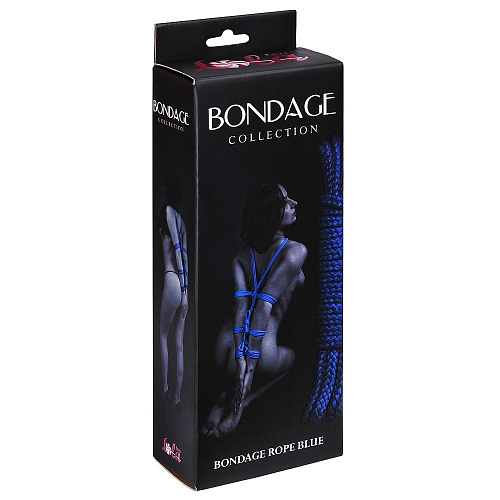 Синяя веревка Bondage Collection Blue - 9 м. Lola toys 1040-02lola