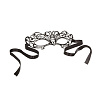 Чёрная маска из никеля с имитацией кристаллов California Exotic Novelties Entice Mystique Mask SE-2720-42-3