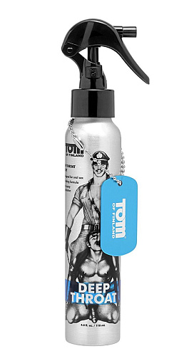 Спрей для лёгкого проникновения во время орального секса XR Brands Tom of Finland Deep Throat Spray TF4782 (118 мл)