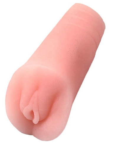 Мастурбатор-вагина телесного цвета из ультраскин с вибрацией Eroticon 30199