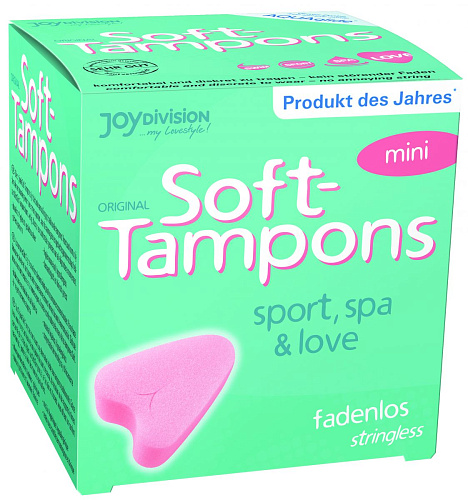 Тампоны мягкие розового цвета Joy Division Soft-Tampons Mini 12261