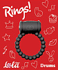 Чёрное эрекционное кольцо Lola toys Rings Drums 0114-52Lola