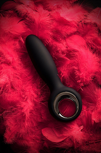 Чёрно-серебристый анальный стимулятор POPO Pleasure Sagitta 731447 (15 см)