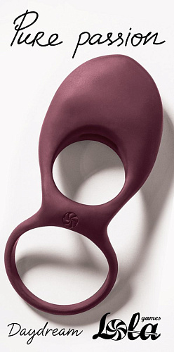 Бордовое эрекционное виброкольцо Lola toys Daydream 1303-02lola