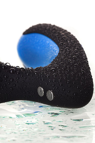 Массажёр простаты чёрно-синего цвета Erotist Second 541302