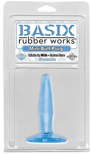 Маленькая голубая анальная пробка Pipedream Mini Butt Plug PD4260-14 (10,8 см)