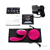 Ярко-розовый вибромассажёр для пар Lelo Ida Cerise LEL7459