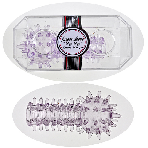 Силиконовая насадка на палец с усиками Sextoy 2011 00349 (6,5 см)