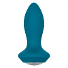 Бирюзовая анальная вибропробка с кристаллом California Exotic Novelties Vibrating Petite Crystal Probe SE-0385-06-3 (9,5 см)